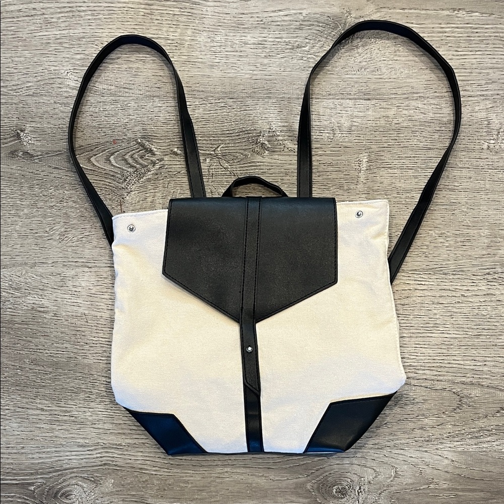 Deux Lux Black Fabric Purse Backpack